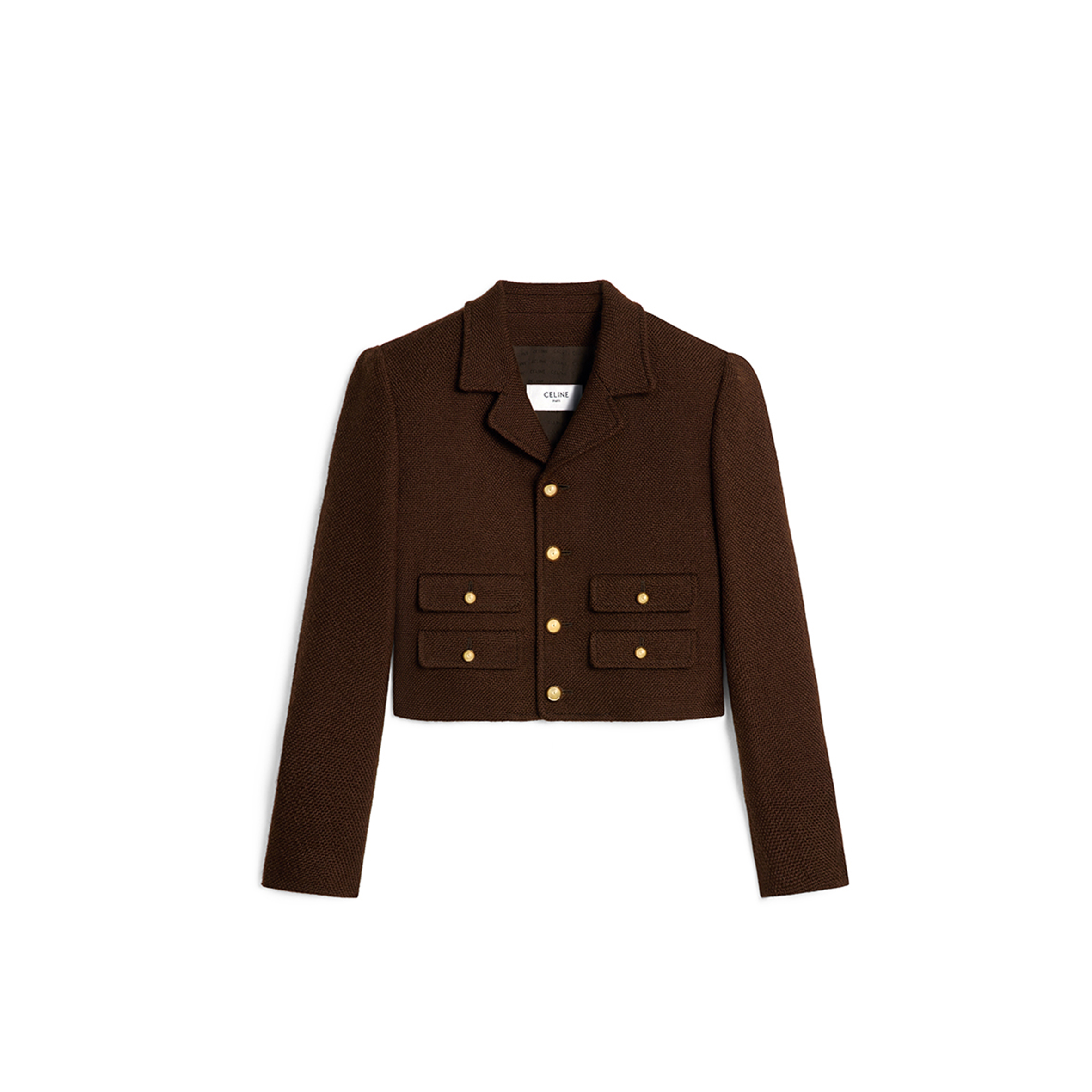 CELINE VIVIENNE JACKET IN WOOL TWEED 